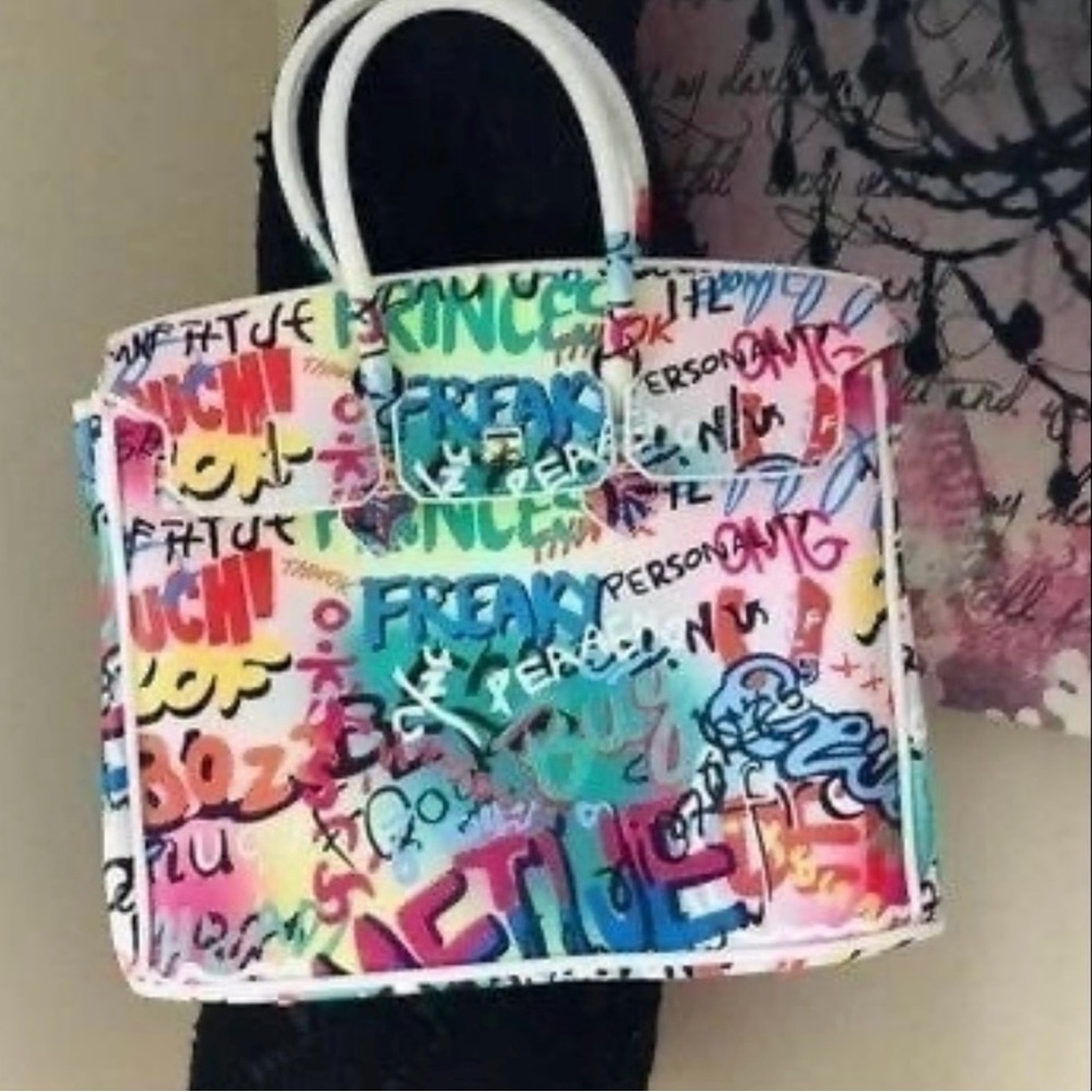 New - Women’s Colorful Graffiti Handbag